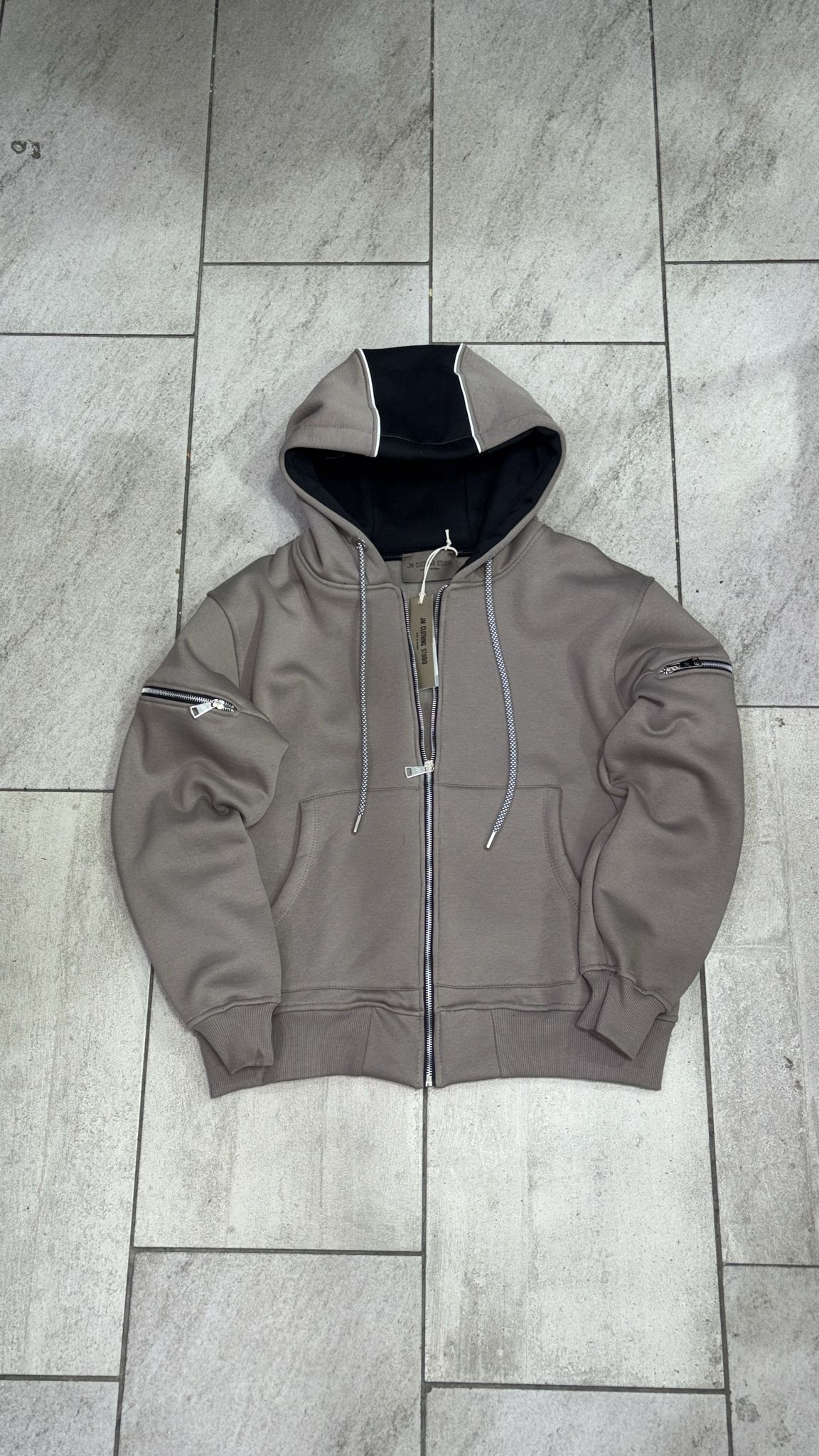 Underground Zip Hoodie - Grey
