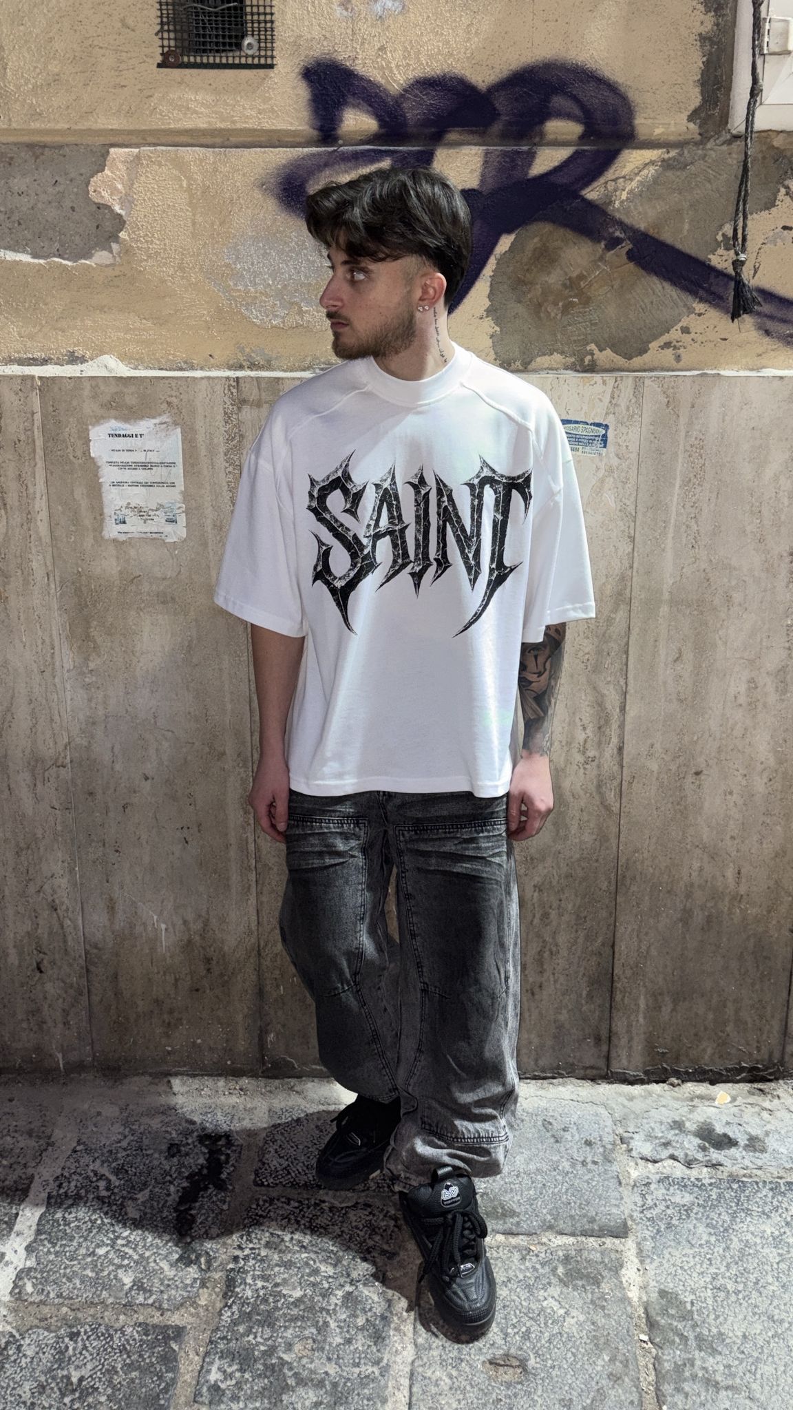 T-Shirt Bianca “Saint”